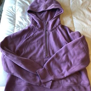 Lululemon Wisteria Purple Oversized Scuba Half Zip